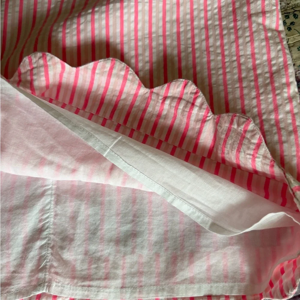 Vineyard Vines Pink Striped Sleeveless Dress Girls Size 7 - Picture 5 of 8